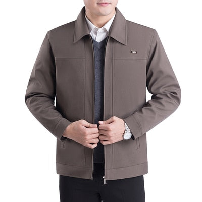 Herrenjacke Klassisch Reverskragen Elegante Slimfit