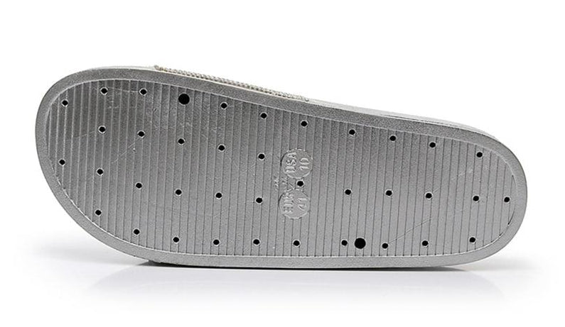 Diamant Slides Sandalen mit Kristall Besatz Glamour