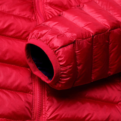 Wende-Daunenjacke Damen Leicht Warm Wasserdicht