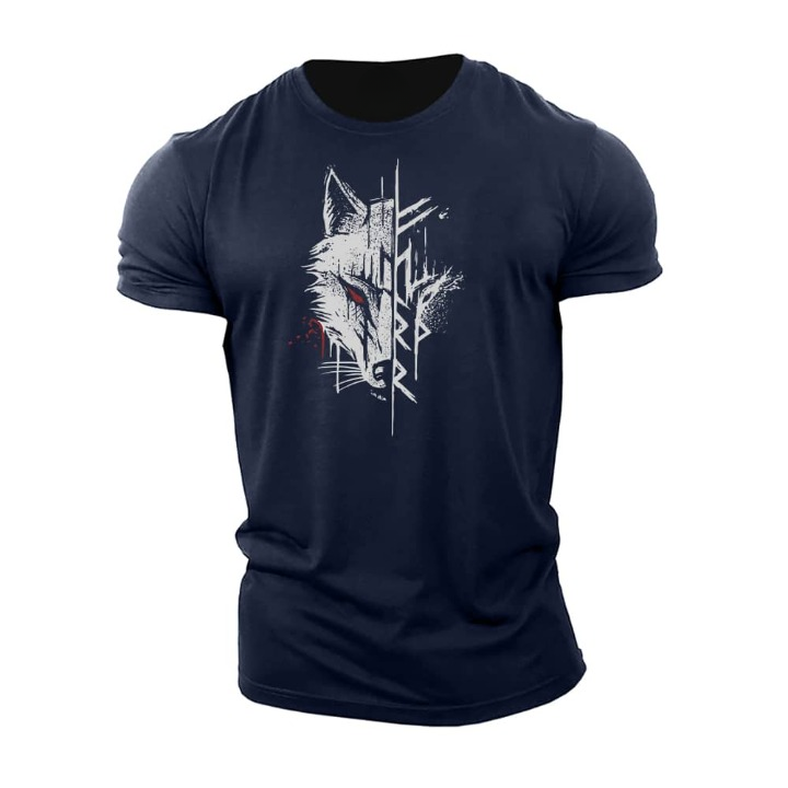 Herren T-Shirt Kurzarm Nordisch Modern