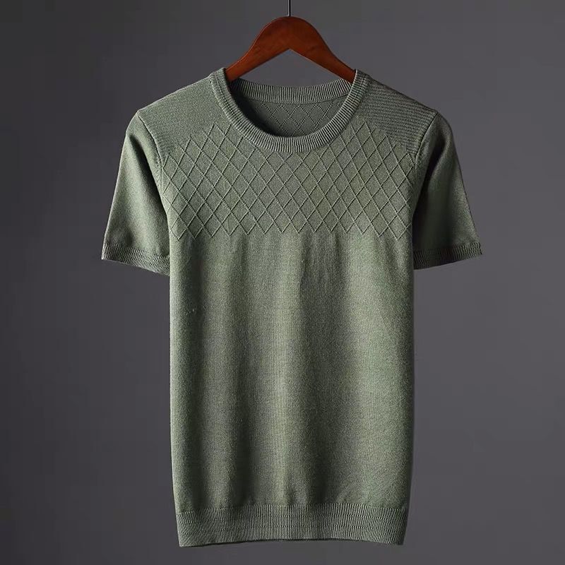 Herren-Shirt Atmungsaktiv Weich Rundhals Leicht