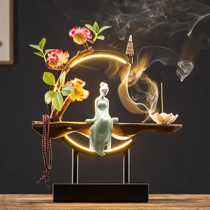 Räuchergefäß Wasserfall Design für Zen Atmosphäre