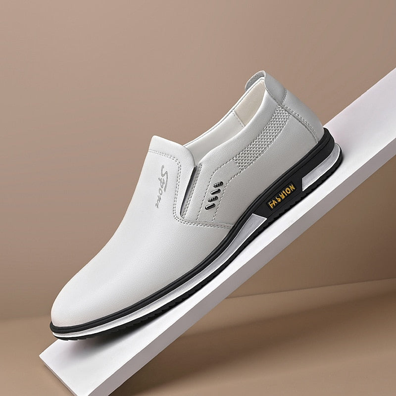 Herren Leder Schuhe Elegante Hochwertig Braun