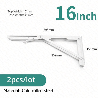 Edelstahl Regalhalter Klappbar Schwerlast 2er Set