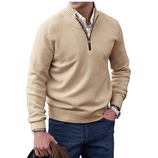 Halb-Zip Strickpullover für Herren 0