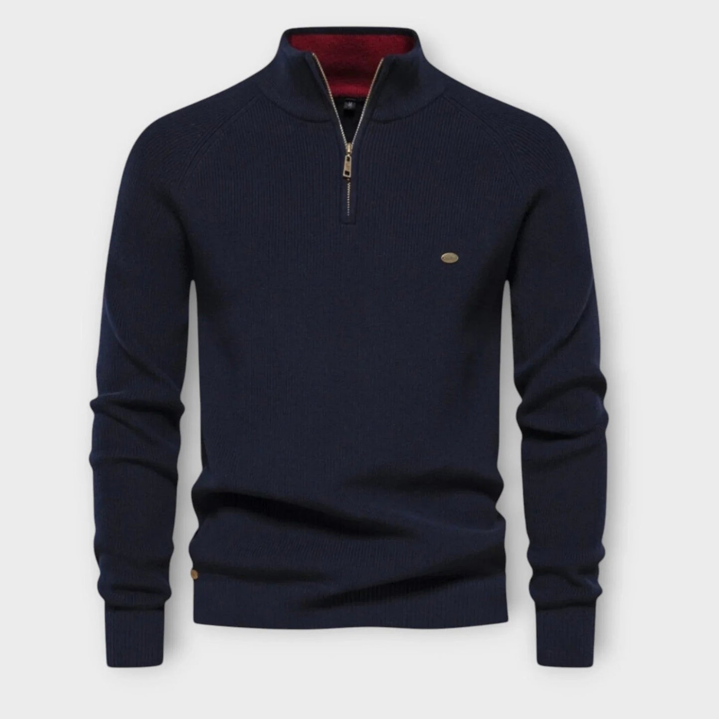Halb-Zip Strickpullover für Herren 4