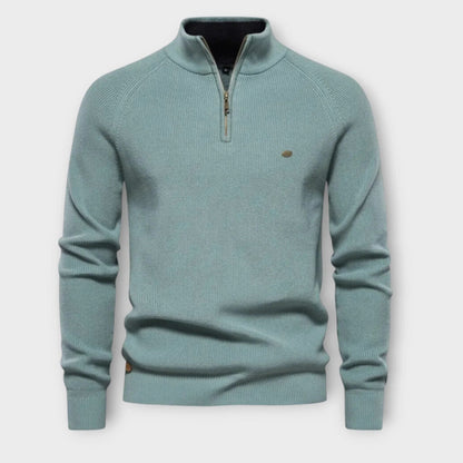Halb-Zip Strickpullover für Herren 7