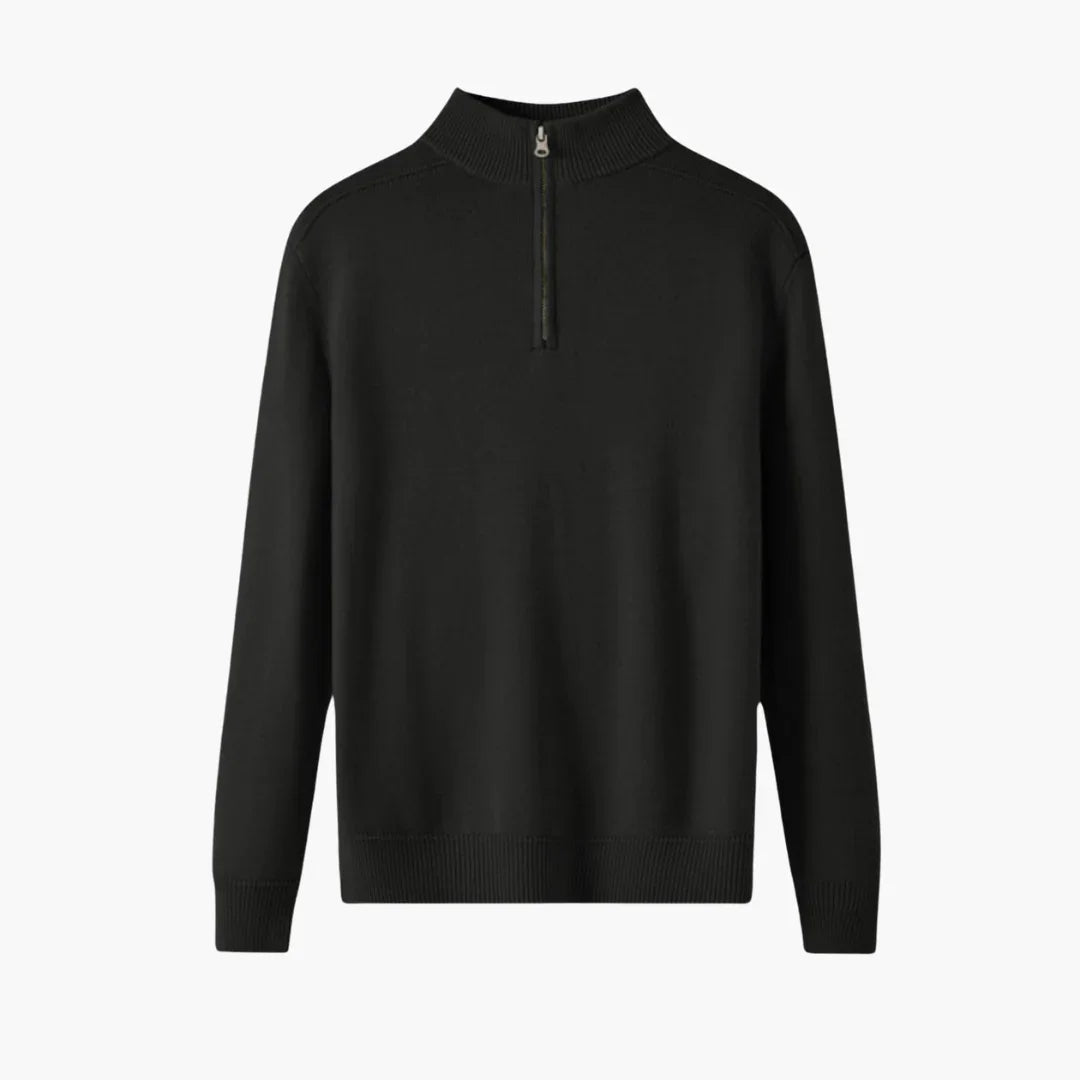 Halb Zip Strickpullover für Herren 2