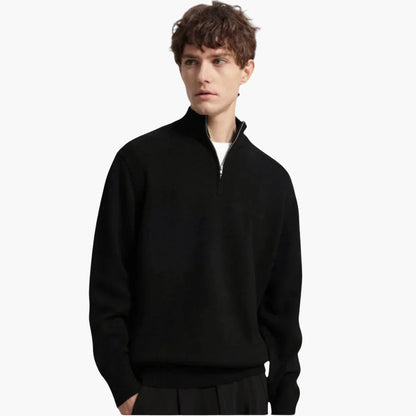 Halb Zip Strickpullover für Herren 3