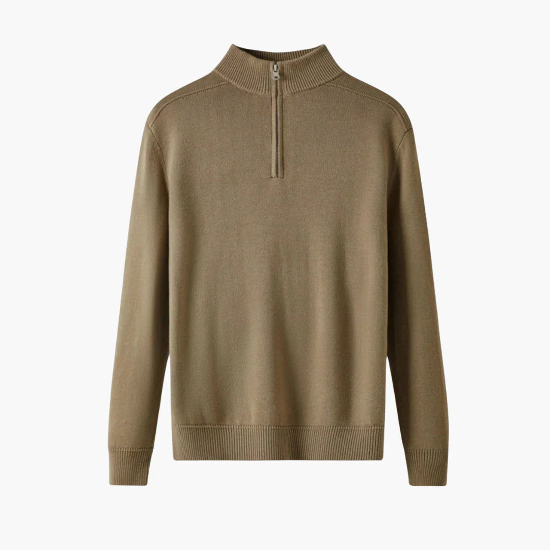 Halb Zip Strickpullover für Herren 4