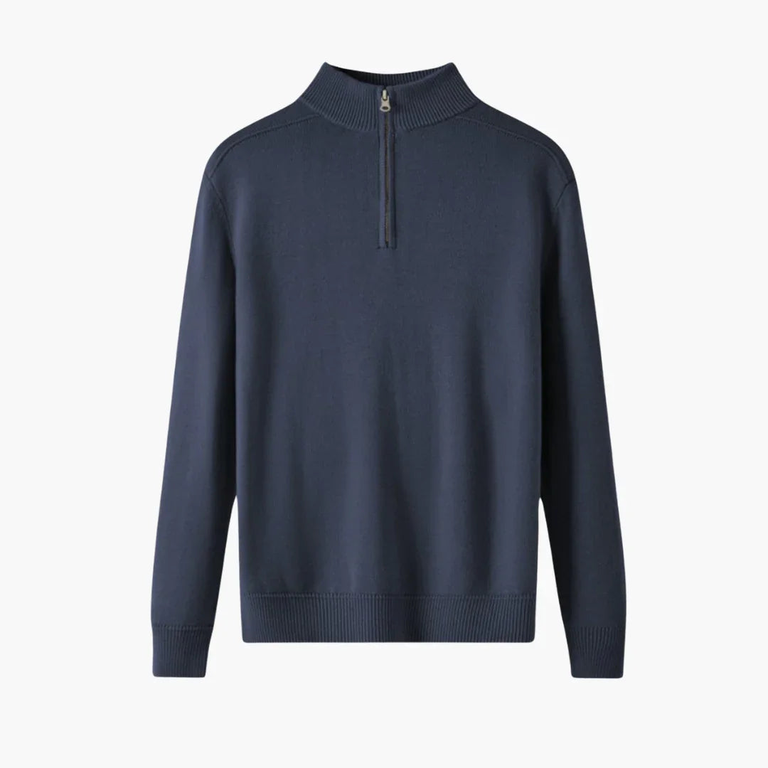 Halb Zip Strickpullover für Herren 6