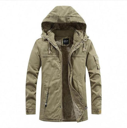 Warme Winterjacke mit Kapuze Isoliert Robust