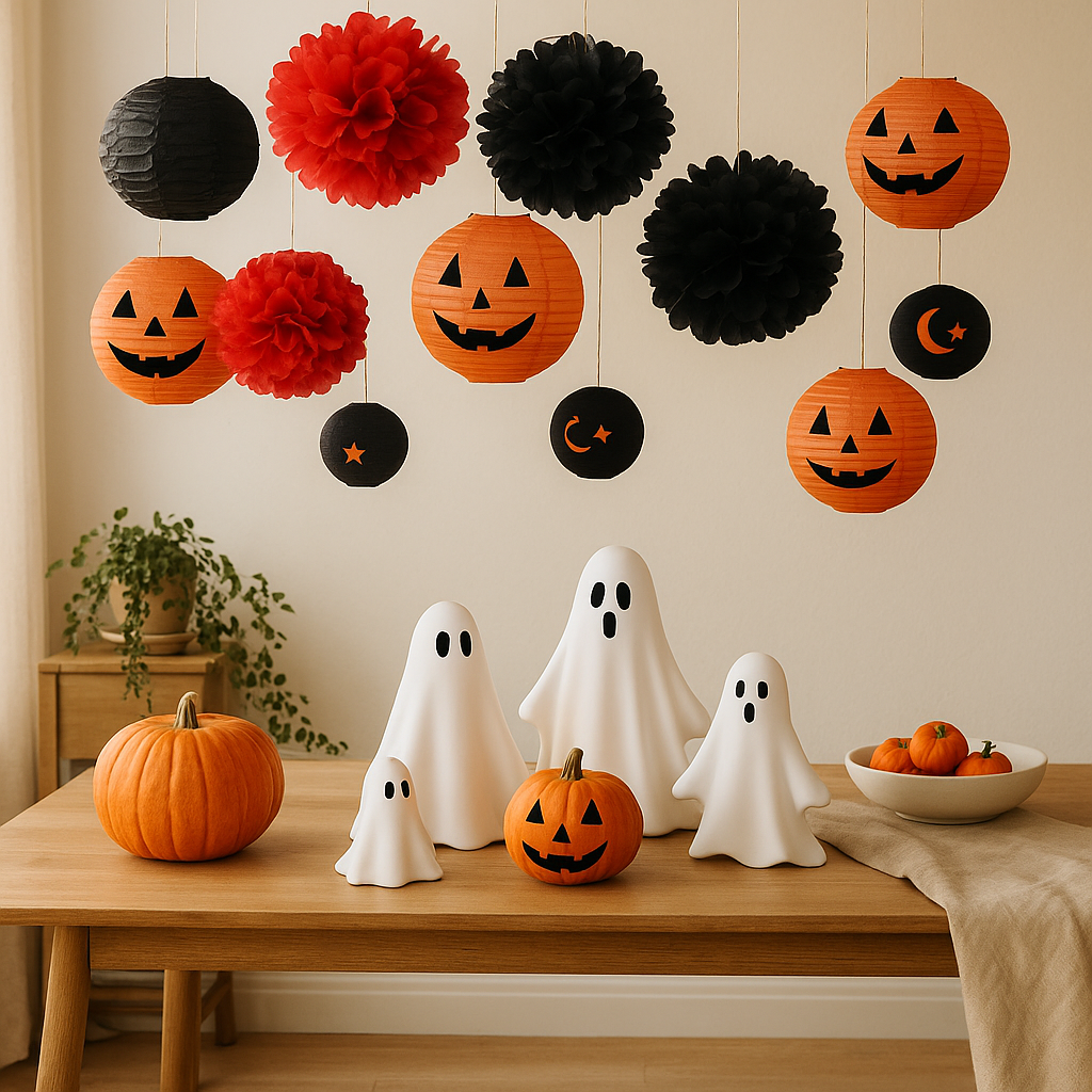 Halloween Laterne Hängend Kürbis Dekoration Set - BerlinGlamour