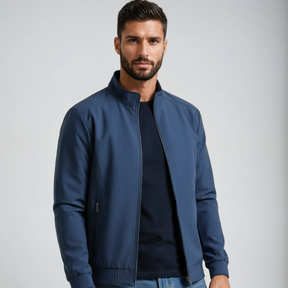 Herren Windjacke Reißverschluss Herbst Harrington Jacke - BerlinGlamour