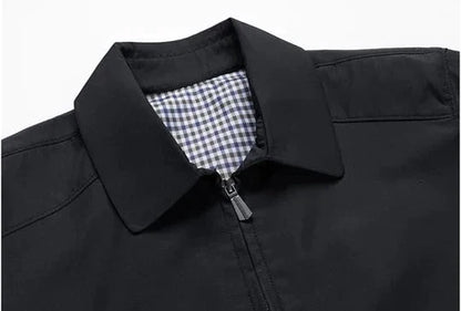 Harrington-Jacke – winddichte Herbstjacke mit Reißverschluss für Herren-Chaps Herrenmode