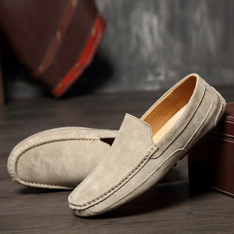 Elegante Herren Loafer aus Wildleder Schwarz