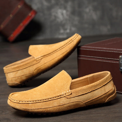Elegante Herren Loafer aus Wildleder Schwarz