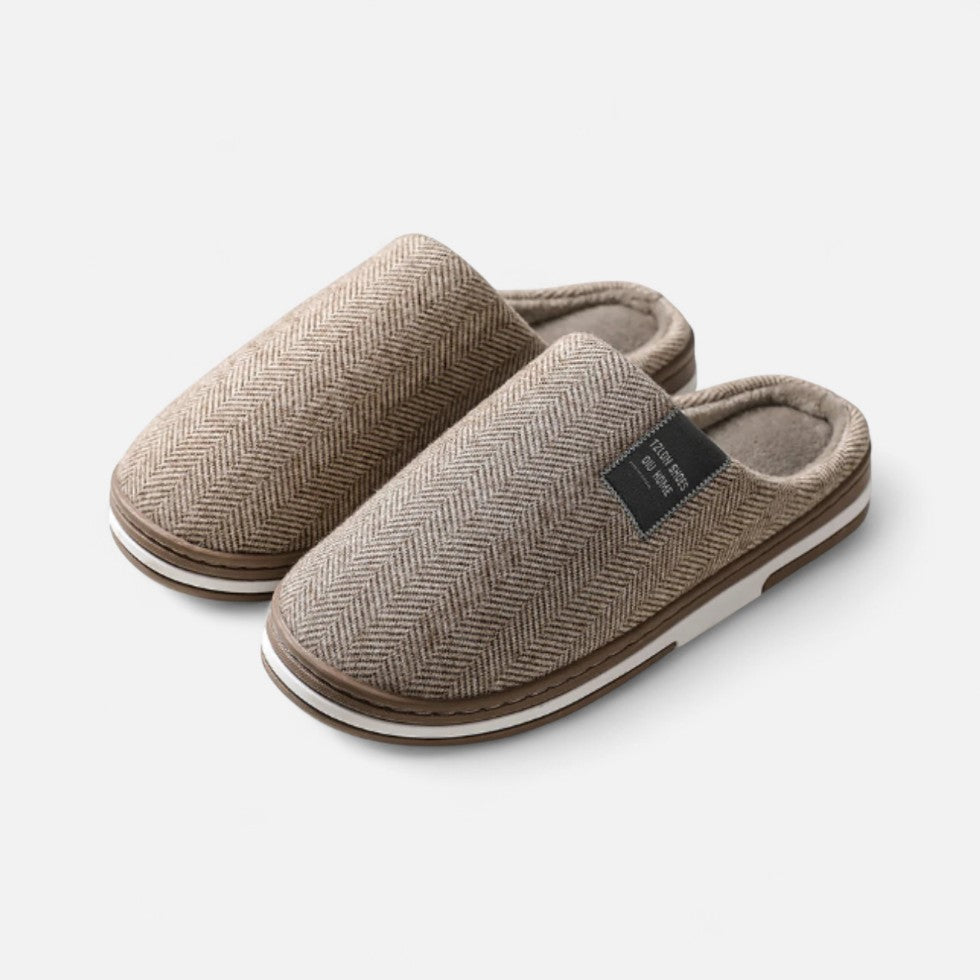 Herren Hausschuhe Warm Winter Tweed - BerlinGlamour