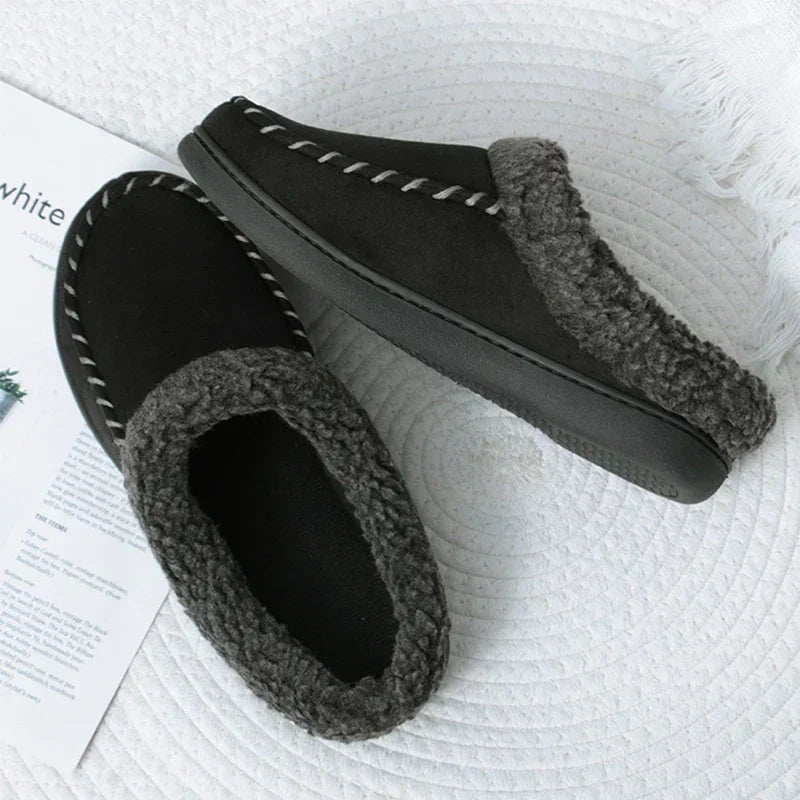 Hausschuhe | Winter | Mit Fleece gefüttert | Hausschuhe für drinnen | Herrenschuhe-Chaps Herrenmode