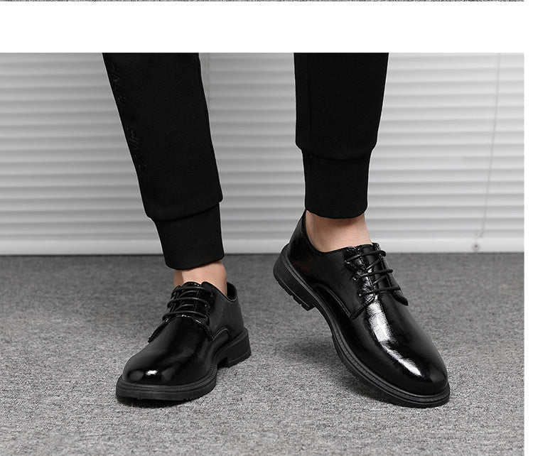 Herrenschuh Elegant Schwarz Lederschuh