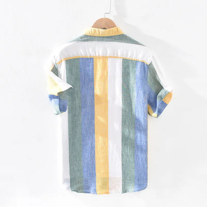 Herren Hemd Leinen Elegantes Sommerhemd