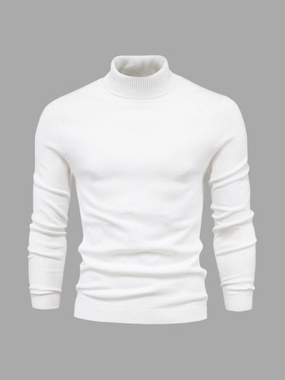 Herren Rollkragenpullover Waschbar Weich