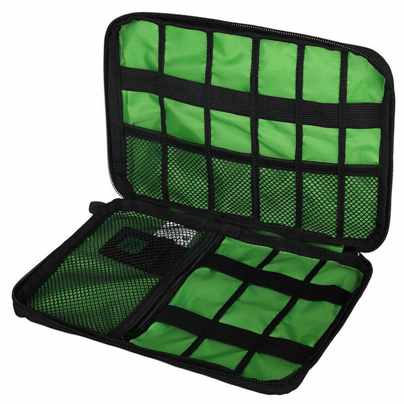 Wasserdichte Kabelorganizer Tasche Tragbar Schwarz