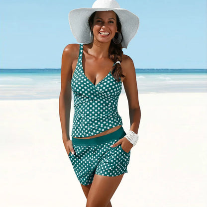 Tankini Set Polkadot Damen Badeanzug - BerlinGlamour