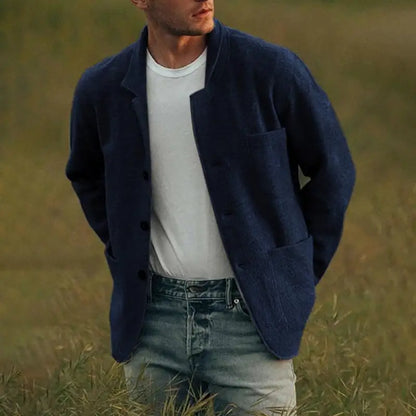 Herren Cardigan Tailliert Slim Fit Modern