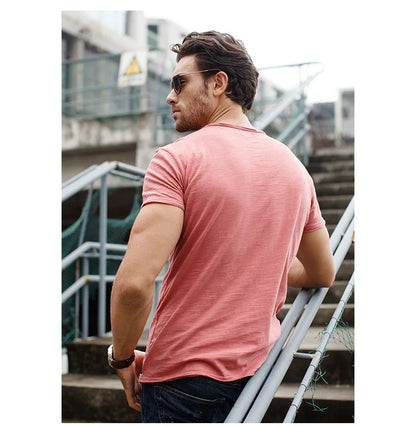 Baumwoll T-Shirt Herren Weich Bequem