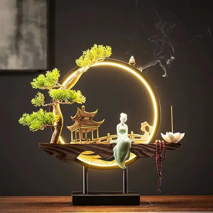 Räuchergefäß Wasserfall Design für Zen Atmosphäre