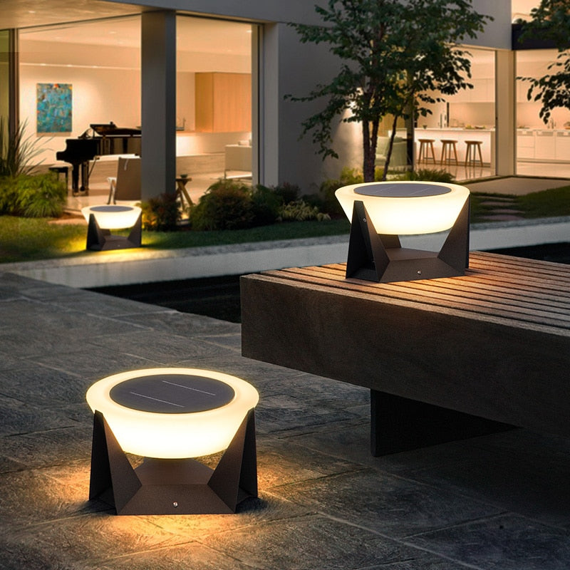 Solar LED Außenlampe Geometrisch Energiereich