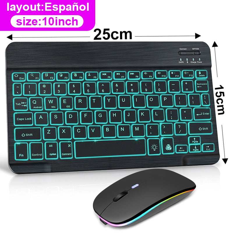 Bluetooth Tastatur Set Kabellos mit Maus