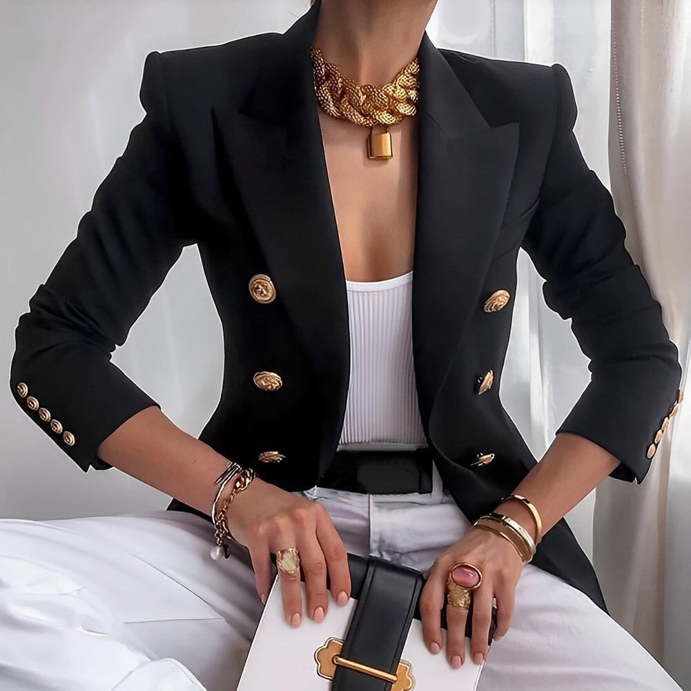 Frauenjacke Elegante Schmale Schnitt Damenjacke - BerlinGlamour