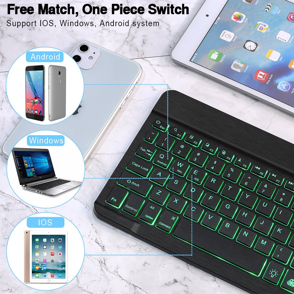 Bluetooth Tastatur Set Kabellos mit Maus