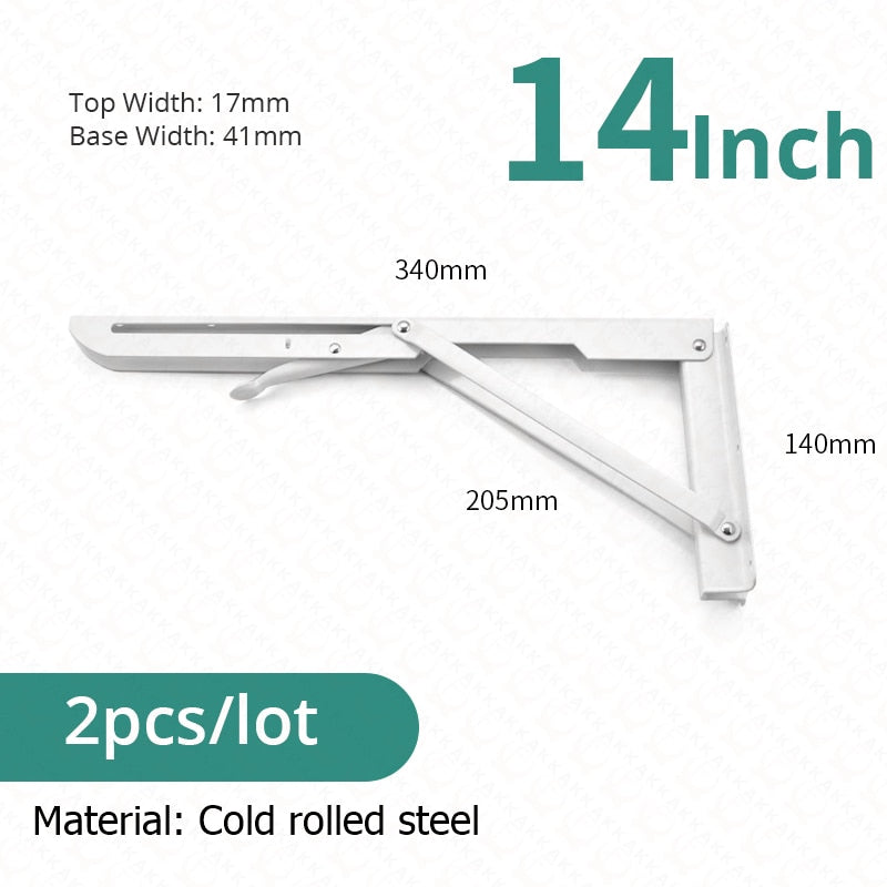 Edelstahl Regalhalter Klappbar Schwerlast 2er Set