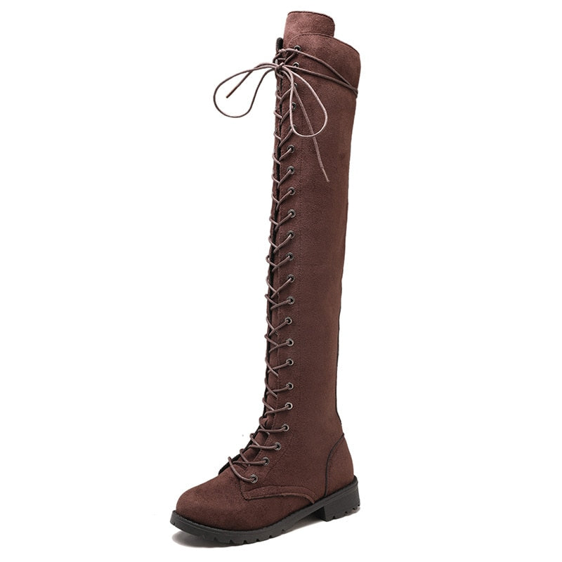 Heidi Knie Stiefel Sexy Bequem Schwarz