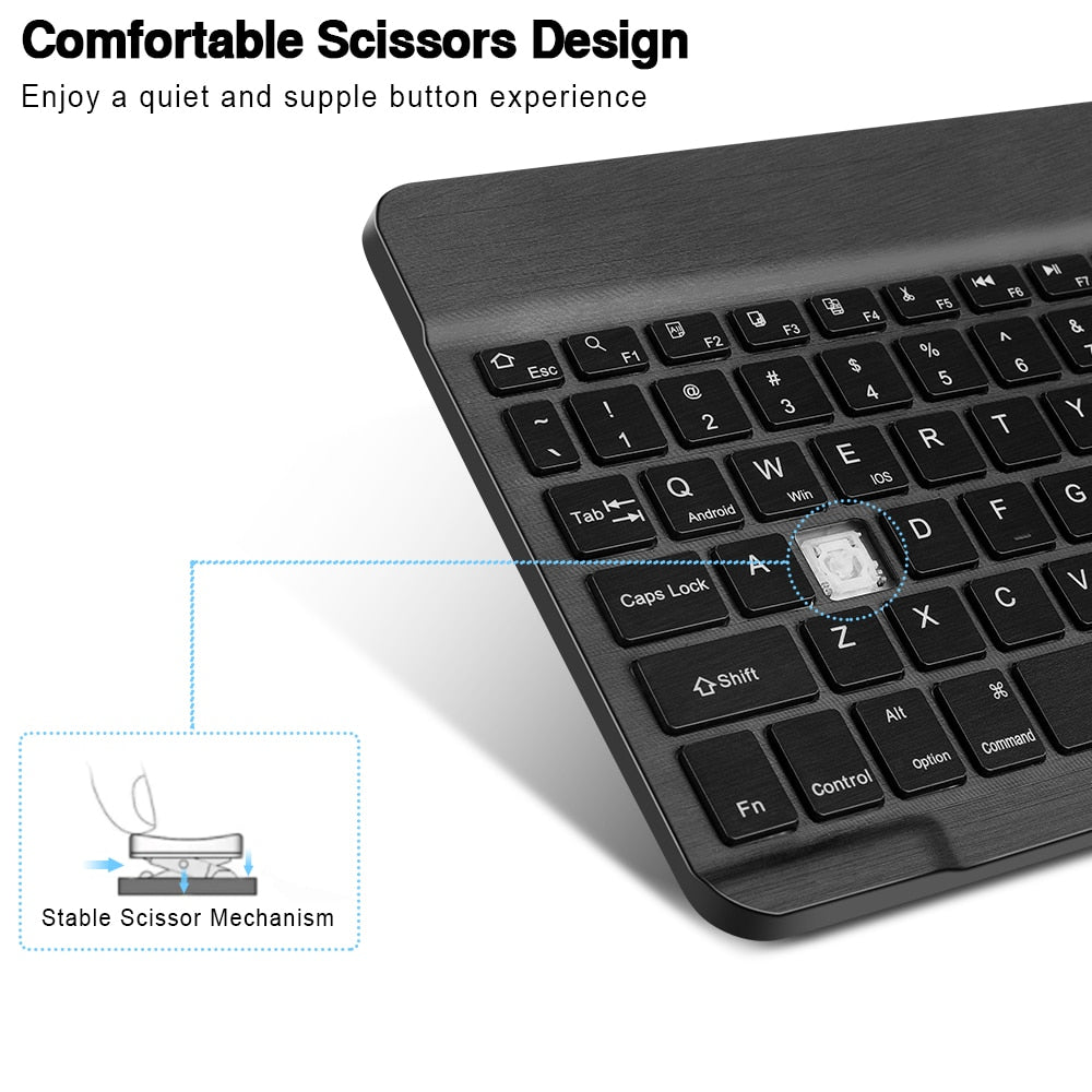Bluetooth Tastatur Set Kabellos mit Maus
