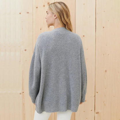 Großer Damen-Cardigan Oversized Weich