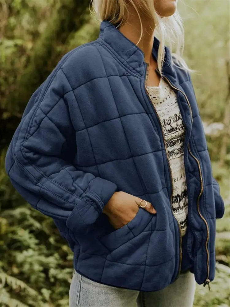 Bequeme Damenjacke Gesteppt Warm Winter