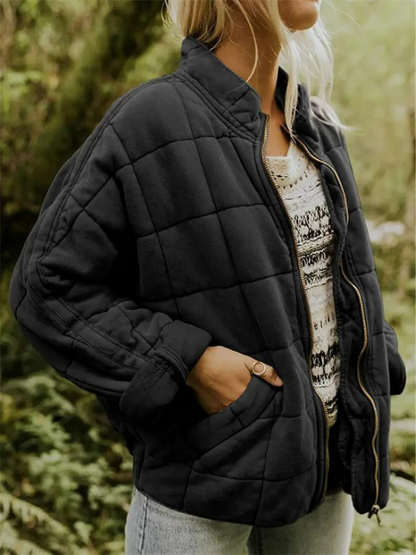 BerlinGlamour | Übergangsjacke Übergroße, Verdickte Jacke für Frauen, die stilvoll und elegant aussehen. Mit ihrer exklusiven Verarbeitung und ihrem zeitlosen Design, sind