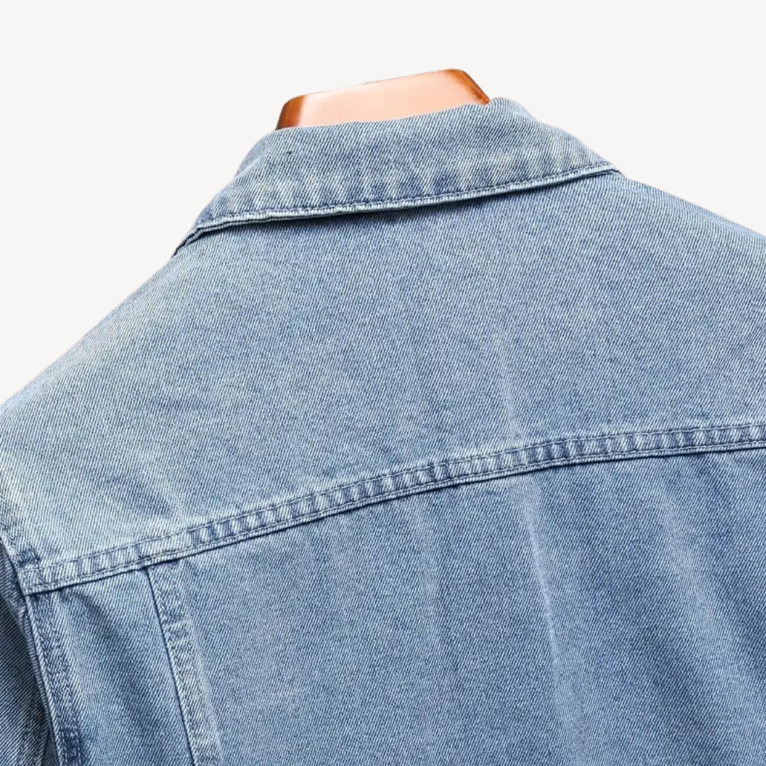 Hellblaue Jeansjacke für Herren | Loravelle 3