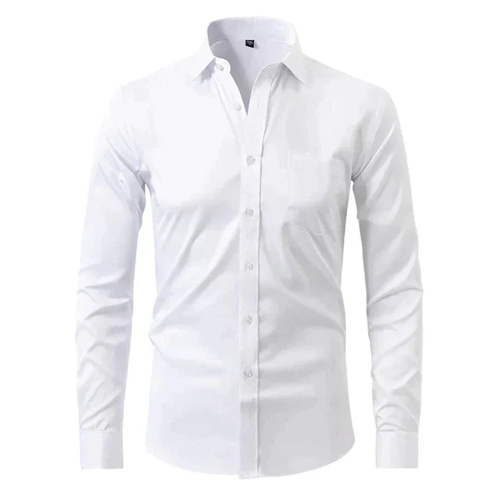 Herrenhemd Knitterfrei Stretch Button-Down - BerlinGlamour