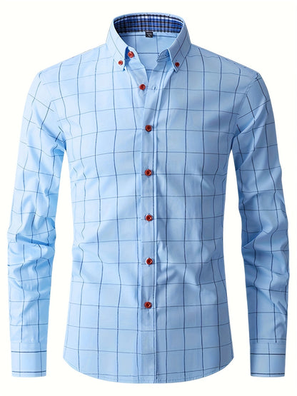 Herren Hemd Langarm Slim Fit Oxford Style - BerlinGlamour