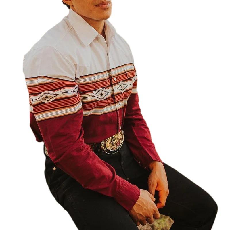 Herrenhemd Langarm Western Style Regular Fit - BerlinGlamour