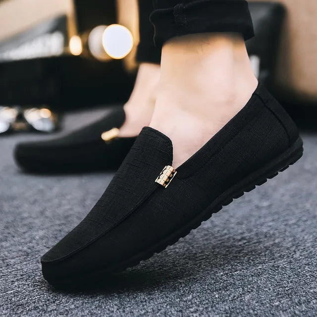 LuxeFlex Men's Slip-On Loafers
