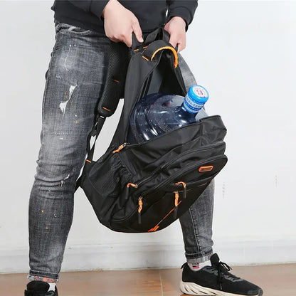 Herren Rucksack Wasserdicht Oxford Stylisch Schwarz