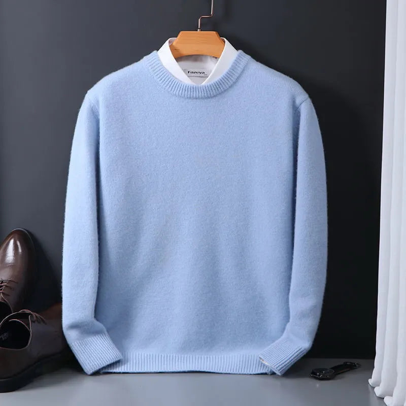 Herren Pullover Rundhals Elegante Strickware für Büro und Alltag