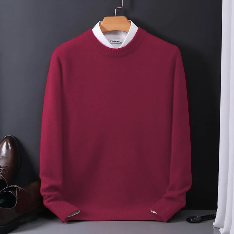 Herren Pullover Rundhals Elegante Strickware für Büro und Alltag