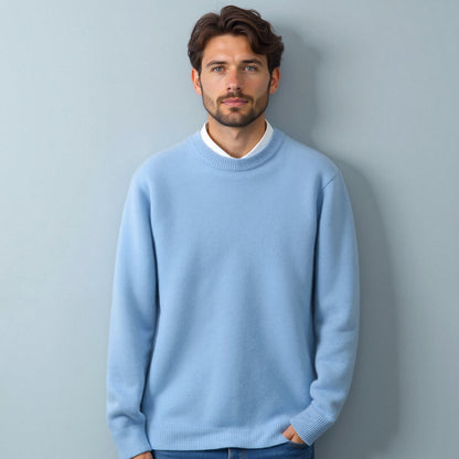 Herren Pullover Rundhals Elegante Strickware für Büro und Alltag